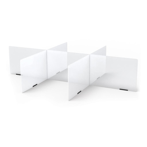 [9835JC] Jonti-Craft® See-Thru Table Divider Shields - 6 Station - 70.5" x 47.5" x 16"