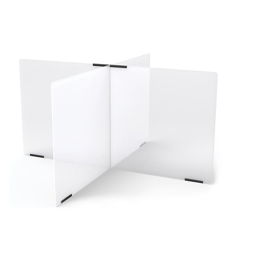 [9858JC] Jonti-Craft® See-Thru Table Divider Shields - 4 Station - 47.5" x 47.5" x 24"