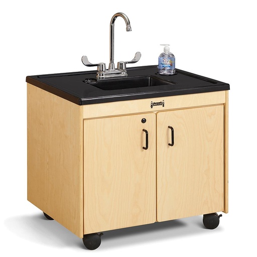 [1370JC] Jonti-Craft® Clean Hands Helper Portable Sink - 26" Counter - Plastic Sink