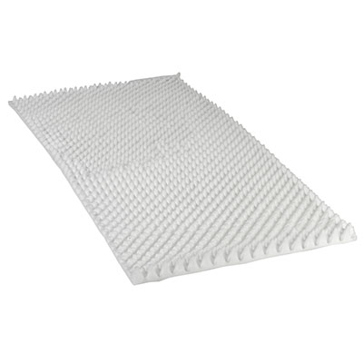 [13-0740] Convoluted Eggcrate Foam Mattress Pad, 33" x 74" x 4"