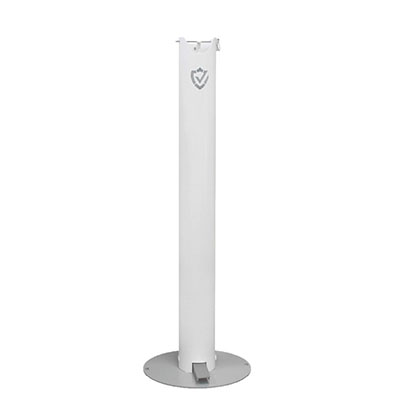 [15-1120] Pedal Activated Hand Sanitizer Stand, Smaller Round Unit (For 8 oz.-32 oz. Containers)