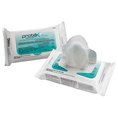 [15-1183-24] Protex Ultra, Disinfectant Wipes, 6.5" x 6", Softpack of 60, Case of 24