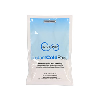[11-1020] Relief Pak Instant cold compress, standard 6" x 9" - Case of 12