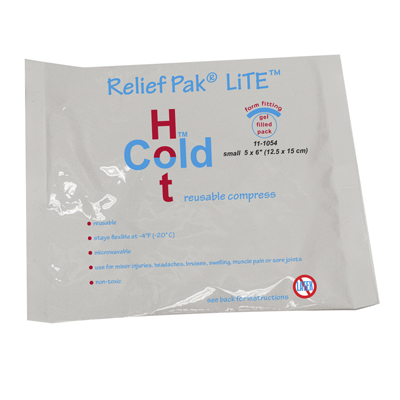 [11-1054-12] Relief Pak Val-u Pak LiTE Cold n' Hot Pack - 5&quot; x 6&quot; - Case of 12