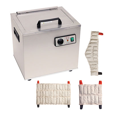 [11-1962] Relief Pak Heating Unit, 6-Pack Capacity, Stationary with (3) Standard, (2) Oversize, (1) Neck Pack, 110V