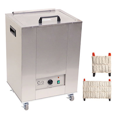 [11-1965-4] Relief Pak Heating Unit, 12-Pack Capacity, Mobile with (4) Standard and (4) Oversize Packs, 110V