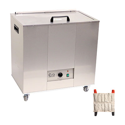 [11-1966] Relief Pak Heating Unit, 24-Pack Capacity, Mobile with (24) Standard Packs, 110V