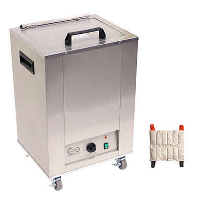 [11-1974] Relief Pak Heating Unit, 8-Pack Capacity, Mobile with (8) Standard Packs, 220V