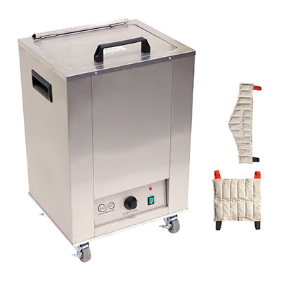 [11-1974-2] Relief Pak Heating Unit, 8-Pack Capacity, Mobile with (4) Standard and (4) Neck Packs, 220V