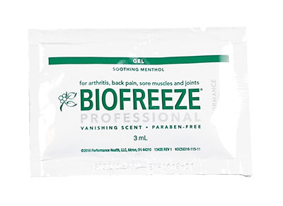 [11-1036-1] BioFreeze Professional Lotion - 3 gram packets, 1 each