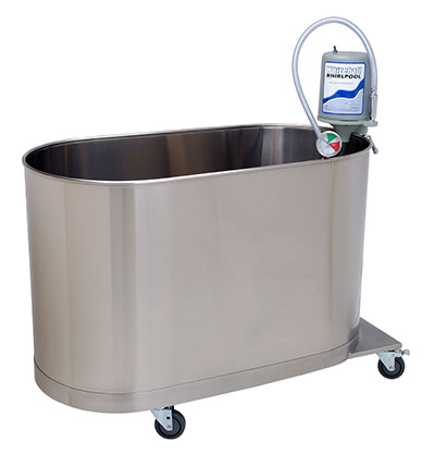 [42-1228] High boy mobile whirlpool, H-105-M, 105 gallon, 48"Wx24"Wx28"D