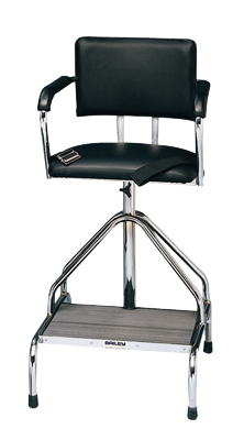 [42-1051] Adjustable high-boy whirlpool chair with belt, rubber tips