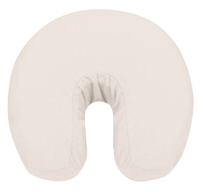 [15-3752CFW] Face Cradle Cover - Standard Size - Cotton Flannel - White