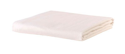 [15-3753CFW] Massage Sheet Set - Includes: Fitted, Flat and Cradle Sheets - Cotton Flannel - White