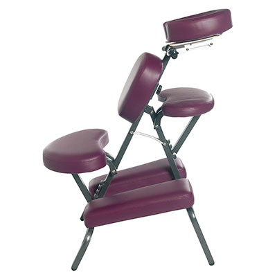 [15-3730BUR] Portable massage chair - Burgandy