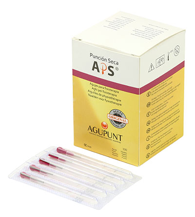 [11-0332] APS, Dry Needle, 0.25 x 13mm, Dark Pink tip, box of 100