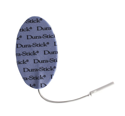 [04-2159-10] Dura-Stick Plus Electrode, 1.5" x 2.5" Oval, 40/case