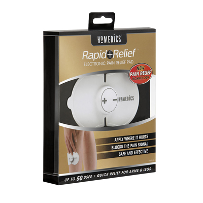 [13-1550] Homedics Rapid Relief lowerback TENS pain therapy set