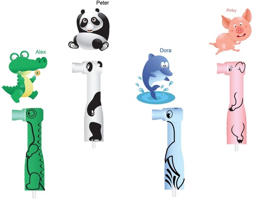 Pac-Dent FUNimals™ Disposable Prophy Angle