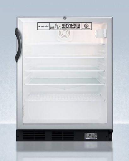 [SCR600BGLBINZADA] 24" Wide Built-In All-Refrigerator, ADA Compliant