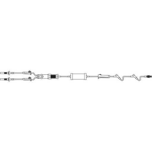[2C6723] Baxter™ Y-Type Solution Set w/ Standard Blood Filter and Pressure Pump, 2 INTERLINK Injection Sites