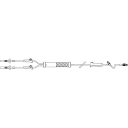[2C8750] Baxter™ Y-Type Solution Set with Standard Blood Filter, CLEARLINK Valve, Retractable Collar, 112&quot;