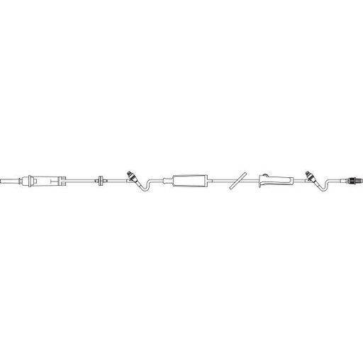 [2C8571] Baxter™ CONTINU-FLO Solution Set, 0.2 Micron Filter, 2 CLEARLINK Valves, Backcheck Valve, 104"