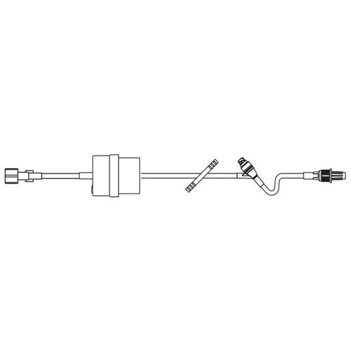 [2C8891] Baxter™ Extension Set, CONTROL-A-FLO Regulator, CLEARLINK Valve, Retractable Collar, 19"