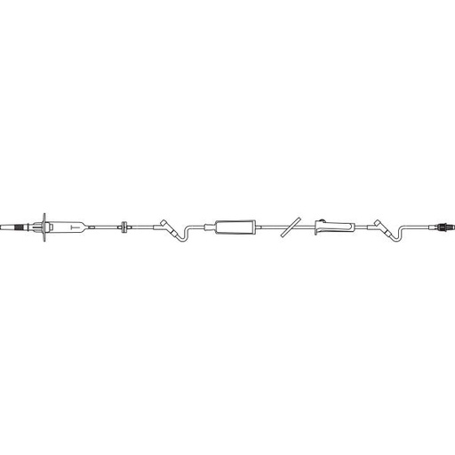 [2C6571] CONTINU-FLO Solution Set, 0.2 Micron Filter, 2 INTERLINK Injection Sites, 10 drops/mL. 105" (2.7 m)
