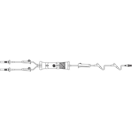 [2C6714] Baxter™ Y-Type Solution Set w/ Standard Blood Filter, 2 INTERLINK Injection Sites, 100"