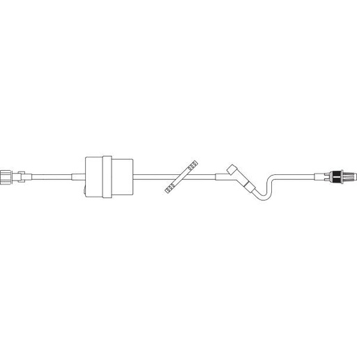 [2C6891] Baxter™ Extension Set, CONTROL-A-FLO Regulator, Interlink Injection Site, Retractable Collar, 19" 