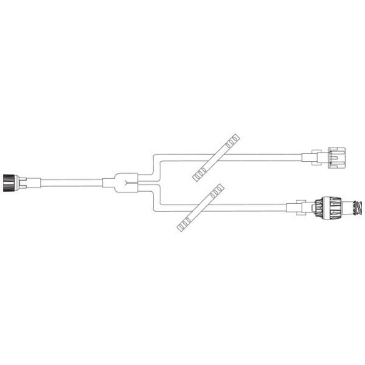 [7N8377] Baxter™ Y-Type Catheter Extension Set, Standard Bore, ONE-LINK, Neutral Fluid Displacement, 6.5 "