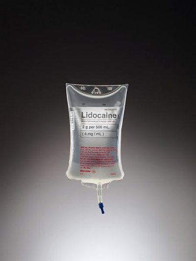 [2B0973] Baxter™ Lidocaine Hydrochloride in 5% Dextrose Injection, USP, 2 grams/500 mL (4 mg/mL), VIAFLEX