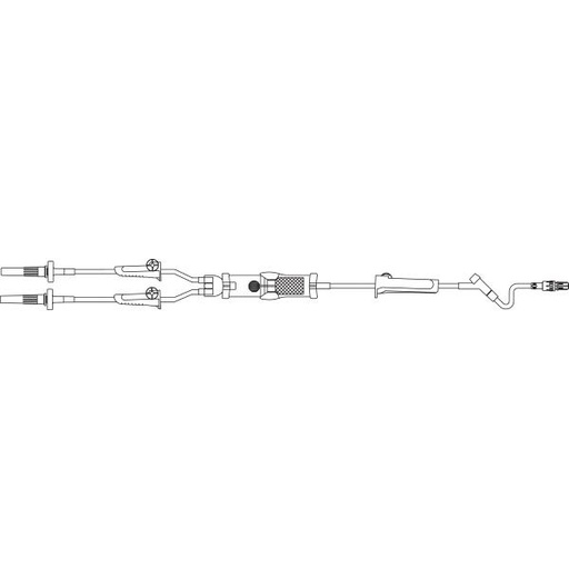 [2C6720] Baxter™ Y-Type Solution Set w/ Standard Blood Filter, INTERLINK Injection Site, 97"