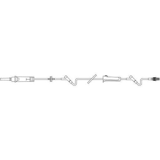 [2H6519] Baxter™ CONTINU-FLO Solution Set, 2 INTERLINK Injection Sites, Backcheck Valve, 105", Non-DEHP