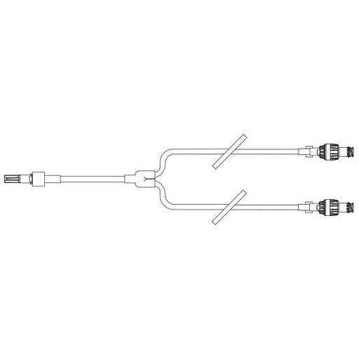 [7N8371] Baxter™ Y-Type Catheter Extension, Microbore, ONE-LINK, Neutral Fluid Displacement, 5.7"