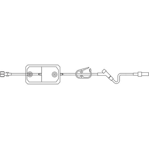 [2C1103] Baxter™ Extension Set, INTERLINK Injection Site, 1.2 Micron Filter, Standard Bore, 21" 