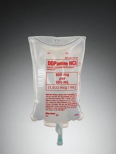 [2B0843] Baxter™ Dopamine Hydrochloride in 5% Dextrose Injection, 1600 mcg/mL in 500 mL VIAFLEX Container