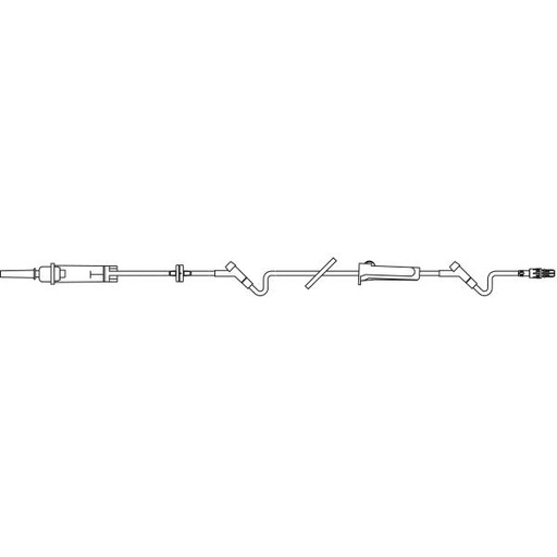 [2C6519] Baxter™ CONTINU-FLO Solution Set, 2 INTERLINK Injection Sites, Backcheck Valve, 89" 