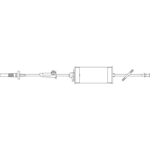 [2H7565] Baxter™ BURETROL Add-On Set, 150 mL Valveless Burette, INTERLINK Injection Site and slide clamp, 17"