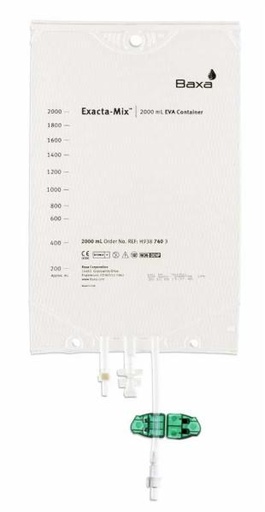 [H938737] Baxter™ EXACTAMIX Empty EVA Bag, 250 mL. For use with Compounder.