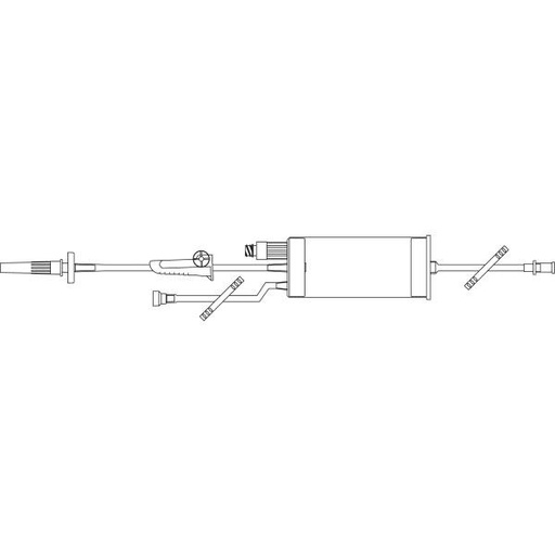 [2H8865] Baxter™ BURETROL Add-On Set, 150 mL Valveless Burette, CLEARLINK Valve, 17"
