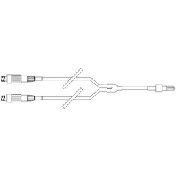 [2N8371] Baxter™ Y-Type Catheter Extension Set, Microbore, 2 CLEARLINK Valves, 5.7&quot; 