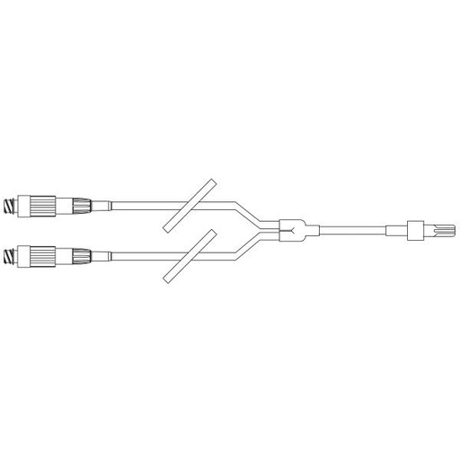 [2N8371] Baxter™ Y-Type Catheter Extension Set, Microbore, 2 CLEARLINK Valves, 5.7" 