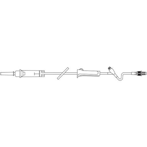 [2C8401] Baxter™ Solution Set, Non-Vented, Retractable Collar, CLEARLINK Valve, 10 drops/mL, 76"