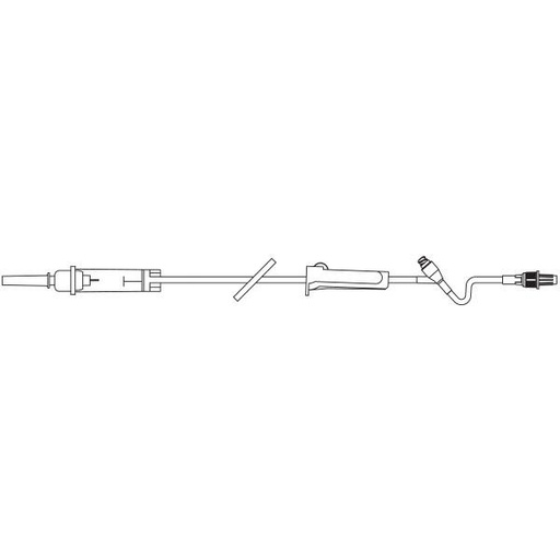 [2C8402] Baxter™ Solution Set, Non-Vented, Retractable Collar, CLEARLINK Valve, 60 drops/mL, 76"