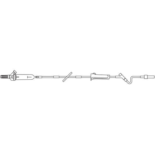 [2C7551] Baxter™ Nitroglycerin Set, DUO-VENT, INTERLINK Injection Site, 60 drops/mL, 103" 