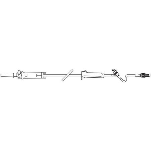 [2C8419] Baxter™ Solution Set, DUO-VENT, Retractable Collar, CLEARLINK Valve, 10 drops/mL, 92"