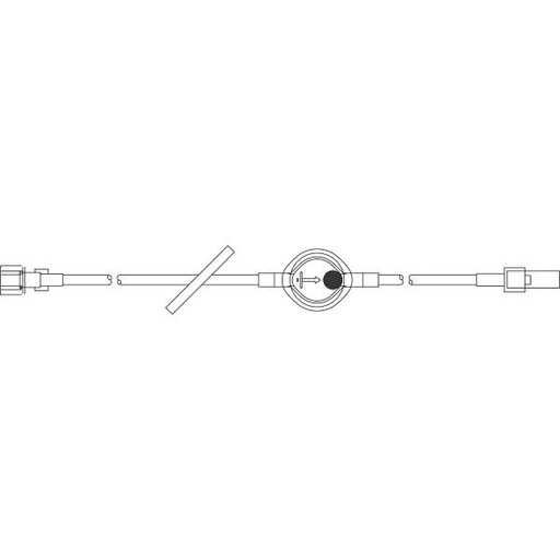 [2N3350] Baxter™ Straight-Type Extension Set, Microvolume, 0.22 Micron Filter, 60", Non-DEHP
