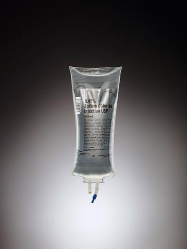 [2B1314X] Baxter™ 0.45% Sodium Chloride Injection, USP, 1000 mL VIAFLEX Container